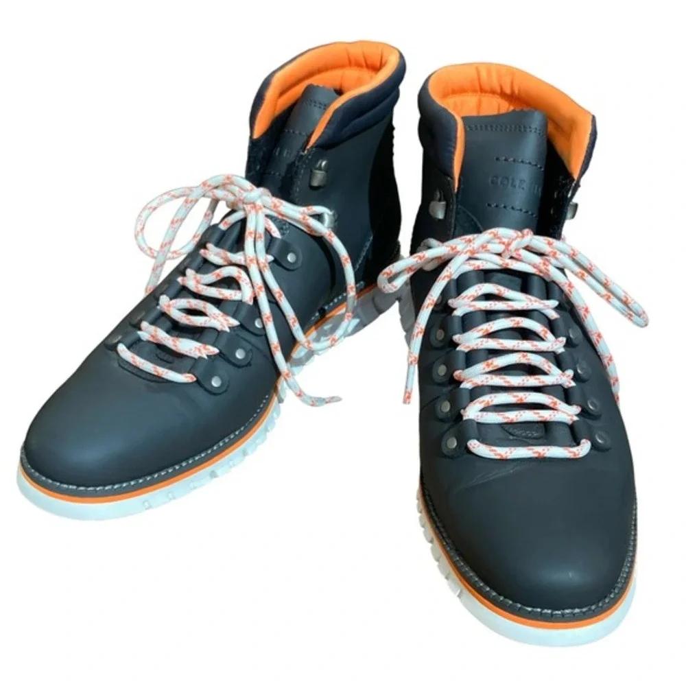 Cole Haan Men's Zerogrand Boot men's size 10 NEW Casual Hiker Waterproof‎ Blue